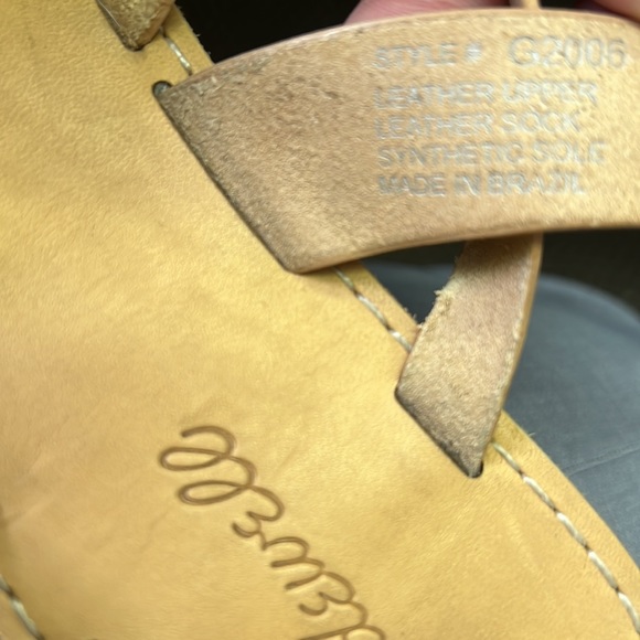 Madewell Tan Sandals sz 7 - Picture 4 of 4
